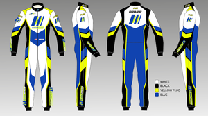 Combinaison de karting unisexe pour adultes Wheeldeal, homologuée CIK FIA Niveau 2, couleur et logo personnalisés, sublimation numérique, 100% polyester, anti-plis - Product Image 1