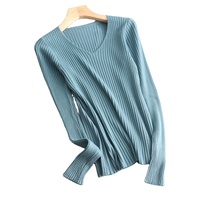 Logo personnalisé décontracté laine cachemire et soie court solide couleur tricot pull standard femmes produit pull pour femmes fabriqué en inde
