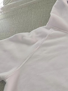 Oversized Men's White Cotton <b>Hoodie</b> <b>Plain</b> Dyed French Terry Casual Pullover Hooded Sweatshirt Regular Fit Autumn Wear - Product Image 5