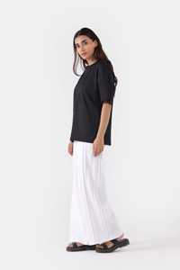 Vente en gros 100% coton grande taille vêtements pour femmes t-shirts surdimensionnés haut surdimensionné 100% coton t-shirts pour femmes à manches courtes - Product Image 3