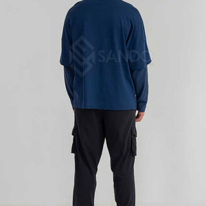 เสื้อสองชั้นสำหรับผู้ชายพิมพ์ลายเองพร้อมโลโก้100% บริการ OEM - Product Image 2