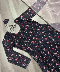 Velvet Maria Bridal Blusas modestas Camisas Eid Special Pakistani Suit - Product Image 6