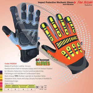 ถุงมือช่างแบบกําหนดเองป้องกันแรงกระแทกคุณภาพสูงสําหรับใช้ประจําวัน 2024 ถุงมือช่างขายส่งถุงมือหนังจากปากีสถาน - Product Image 5