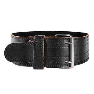 High Quality Customized Cowhide Leather <b>Belt</b> Double Prong Power <b>Lifting</b> Gym <b>Belts</b> Wholesale <b>for</b> Men and <b>Women</b> Stitch Color - Product Image 6