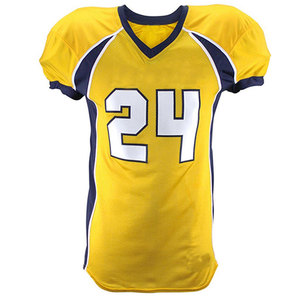 Los mejores conjuntos de uniformes de fútbol americano de alta calidad, diseño de manga corta transpirable impreso con logotipo personalizado - Product Image 3