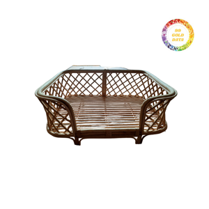 Lit confortable de conception coupe-vent de maison d'animal familier de rotin pour des chiens de chats - Product Image 6