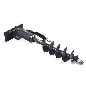 Accessoire de forage à tarière noire le plus vendu pour mini-chargeuse compacte avec tarière spirale et composant moteur central - Product Image 1