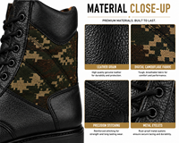 Bottes tactiques SUPER FORCE BT-SW-10 en cuir noir, kaki, vert camouflage, à lacets et fermeture éclair, pour toutes les saisons, usage militaire, pointures US 5-13