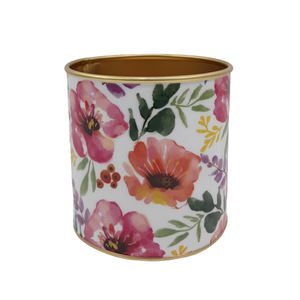 Juego de 3 Macetas de Hierro Pequeñas para Interiores, Ecológicas y Ligeras, con Diseño Antiguo Esmaltado, para Jardín y Hogar - Product Image 1