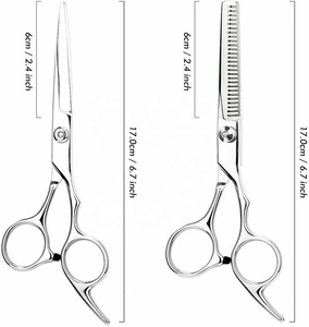 Professional Adjustable Straight Stainless Steel Blunt Right-Handed 32 Teeth Medium Handle Hair Cutting Thinning Scissors - Product Image 5