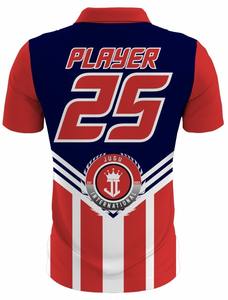 Camiseta de golf personalizada de punto sólido 100% poliéster para hombre, de secado rápido, de alta calidad, cómoda, transpirable, fabricada en Pakistán - Product Image 2