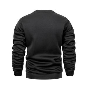 Sudadera de Manga Larga para Hombre de Alta Calidad, Color Sólido, Forro Polar, para Primavera y Otoño, Informal, Deportiva, con Logotipo Frontal - Product Image 2