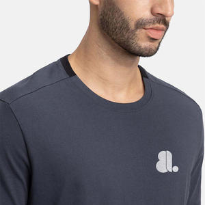 เสื้อยืดสตรีทแวร์สั่งทำ เสื้อยืดพิมพ์โลโก้ตามสั่ง เสื้อยืดคอกลม แขนสั้น ผ้าฝ้าย 100% เสื้อยืดผู้ชายแบบเรียบ - Product Image 4