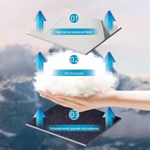 Guantes de esquí y snowboard de tamaño personalizado para hombre, impermeables, con aislamiento térmico, transpirables, de secado rápido, cierre de cremallera de dedo completo para invierno - Product Image 5