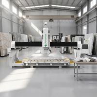 Machine à découper CNC pour la fabrication de marbre, granit et quartz avec découpe intelligente et traitement multi-angles 5 axes