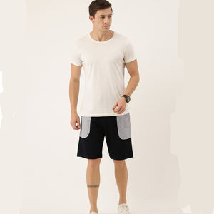 Soft Polyester <b>Men's</b> Solid Casual <b>Shorts</b> Breathable Elastic Waist Quick Dry Lightweight Comfort Fit <b>for</b> Summer <b>Lounging</b> Jogging - Product Image 5