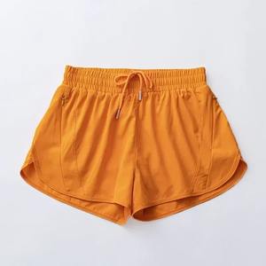 กางเกงกีฬาขาสั้นเอวสูงมีกระเป๋าของผู้หญิงกางเกงวิ่งกางเกงโยคะฤดูร้อนเซ็กซี่พีชยกสะโพก - Product Image 1