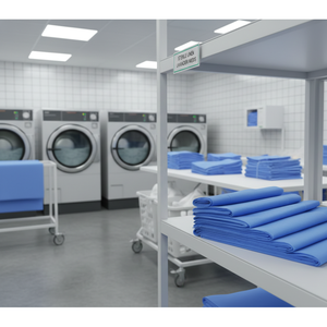 Kosite SSMS Nonwoven Fabric 60gsm 125 Inch Medium Weight <b>Laminated</b> Anti-Bacterial Hospital Hygiene Industry Use - Product Image 4