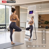 Miroir interactif mural pleine longueur à écran tactile, avec éclairage LED intelligent et Bluetooth, personnalisable, pour essayage au sol, fournisseur