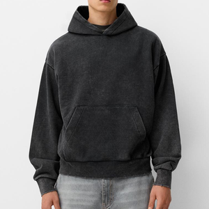 Sweats à capuche d'hiver pour hommes de haute qualité 100% coton vêtements de mode personnalisés avec impression numérique solide - Product Image 6