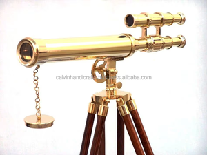 Télescope en laiton avec trépied HARBOR MASTER SCOPE Télescope 18 "avec support de trépied en bois Télescope - Product Image 6