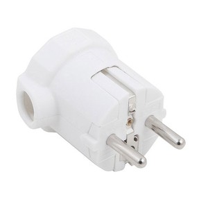 Enchufe aéreo de salida lateral y TTL 16A 250V blanco (Simon CL107400) - Product Image 1