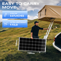 Panneaux solaires flexibles Rvpozwer à haute efficacité 22% 200W pour bateaux, cellules monocristallines à film mince, demi-cellules, système de toiture hors réseau, 25 ans