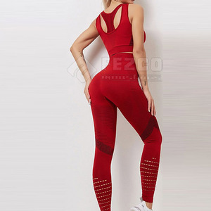 <b>Top</b> Premium Quality Custom Logo Women Active Wear Yoga <b>Leggings</b> <b>And</b> <b>Tops</b> Fitness Yoga Set - Product Image 6