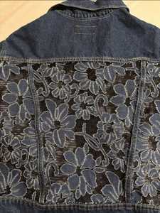 แจ็กเก็ตยีนส์สำหรับผู้หญิงแนววินเทจ aztec สไตล์ตะวันตกหลุดลุ่ย - Product Image 5