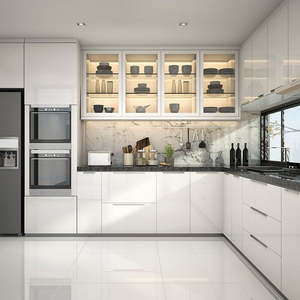 ตู้ครัวสมัยใหม่ multifamily หรูหราแบบแยกส่วนสำหรับห้องครัวที่บ้าน - Product Image 4