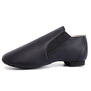 Chaussures de danse jazz en cuir unisexe professionnelles semelle fendue antidérapante pour femmes et hommes Stock américain - Product Image 2