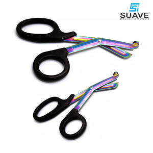 Ciseaux de traumatologie paramédic pour infirmière robuste 7.25 ciseaux chirurgicaux à lame multicolore noire par SUAVE INSTRUMENTS SURGICAUX - Product Image 3
