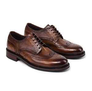 Nouveauté : Chaussures Richelieu en cuir respirantes pour homme – Idéales pour le quotidien, les affaires décontractées, les mariages estivaux et les occasions élégantes - Product Image 2