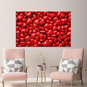 Tableau sur toile Heart Candy : Décoration murale moderne pour cuisine, toile imprimée, toile encollée - Product Image 1