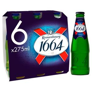 Bière Kronenbourg 1664 Blanc Lager de qualité supérieure, 50cl et 33cl, bières pression en vrac, prix de gros, en vente - Product Image 4