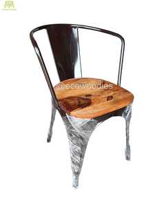 Silla de comedor de madera maciza y acero dulce de alta calidad para hoteles, restaurantes, precio de diseño moderno, muebles para el hogar, sillas de comedor - Product Image 4