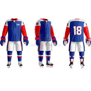 Nouvelle tenue de hockey sur glace en polyester respirant, taille et logo personnalisables, service OEM de haute qualité - Product Image 6