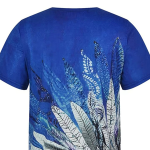 Camiseta de Algodón Texturizado para Hombre, Tela Premium, Estilo Casual, Moda Urbana de Verano - Product Image 3