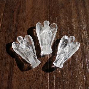 En gros Mini Ange Statuette Feng Shui Cristal Semi-Précieux Quartz Pierre Naturelle Décoration de La Maison Petite Taille Agate Ange - Product Image 1
