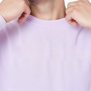 Personalizable hombres 100% algodón Ecosmart manga larga polar pulóver sudadera cuello redondo bordado para hombres jóvenes ODM suministro - Product Image 4