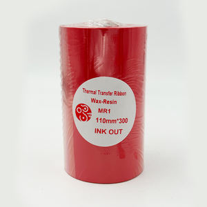 Guangdong Hangzhou fournisseur 110x300 110mm X 300m Premium 110 <span class=keywords><strong>300</strong></span> Ttr imprimante d'étiquettes noires impression ruban de cire de transfert thermique - Product Image 3