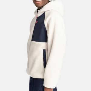 Offre Spéciale personnalisé hommes mode sweats à capuche surdimensionnés haute qualité 100% coton Sherpa fourrure gaufré polaire tissu meilleur prix hiver - Product Image 3