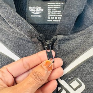 Sweat-shirts pour hommes de haute qualité, lavage à l'acide, 100% polyester, vêtements décontractés, capuche, poids 370 grammes, logo imprimé sur l'écran avant, sweat-shirt à fermeture éclair - Product Image 3