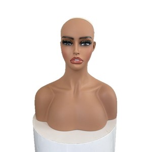 Tête de mannequin pour l'affichage, tête de mannequin demi-corps pour le cosplay, tête artificielle pour l'affichage de boucles d'oreilles et de colliers - Product Image 2