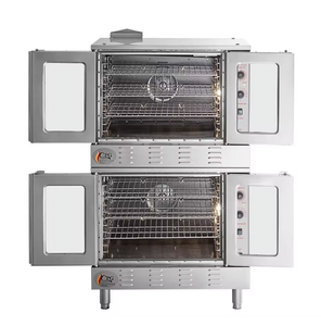 ¡Consíguelo Ahora! Hornos de convección a propano de doble piso y profundidad estándar Diner's-Perfomance FGC-200-LK con patas - Product Image 3