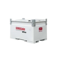 Réservoir de carburant mobile autoportant SUMAC avec pompe et buse pour excavatrice, tracteur et engins de construction