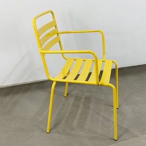 GCF009 Industrial Style <b>Restaurant</b> Furniture Iron Chair with Many Colors Rustic Design and Comfortable Armrest - Product Image 5