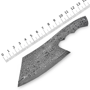 Professional Custom Handmade Damascus Cleaver Knife Carbon Steel Blank Blade Cleaver - Product Image 1