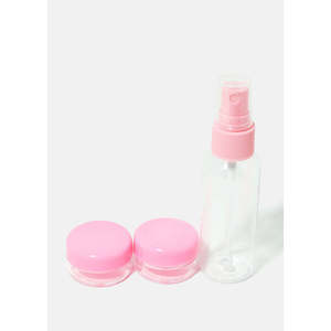 Set da Viaggio per la Cura della Pelle A3shop in 3 Pezzi, Comoda Combinazione di Flacone Spray e Barattolo per Prodotti Essenziali in Movimento - Product Image 1