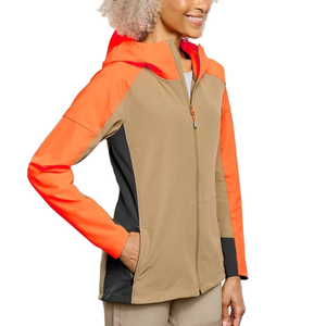 OEM impermeable última mujer chaqueta Softshell uniforme de trabajo Poly interior cálido polar cortavientos senderismo chaqueta Softshell para dama - Product Image 2